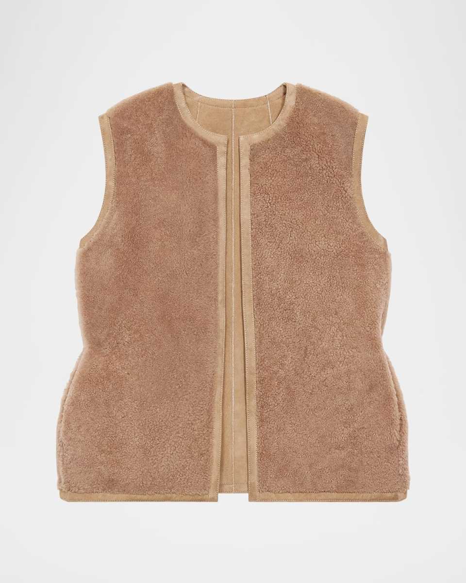 Clean Shearling Vest